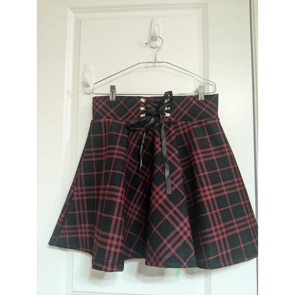 Red and Black skater skirt
